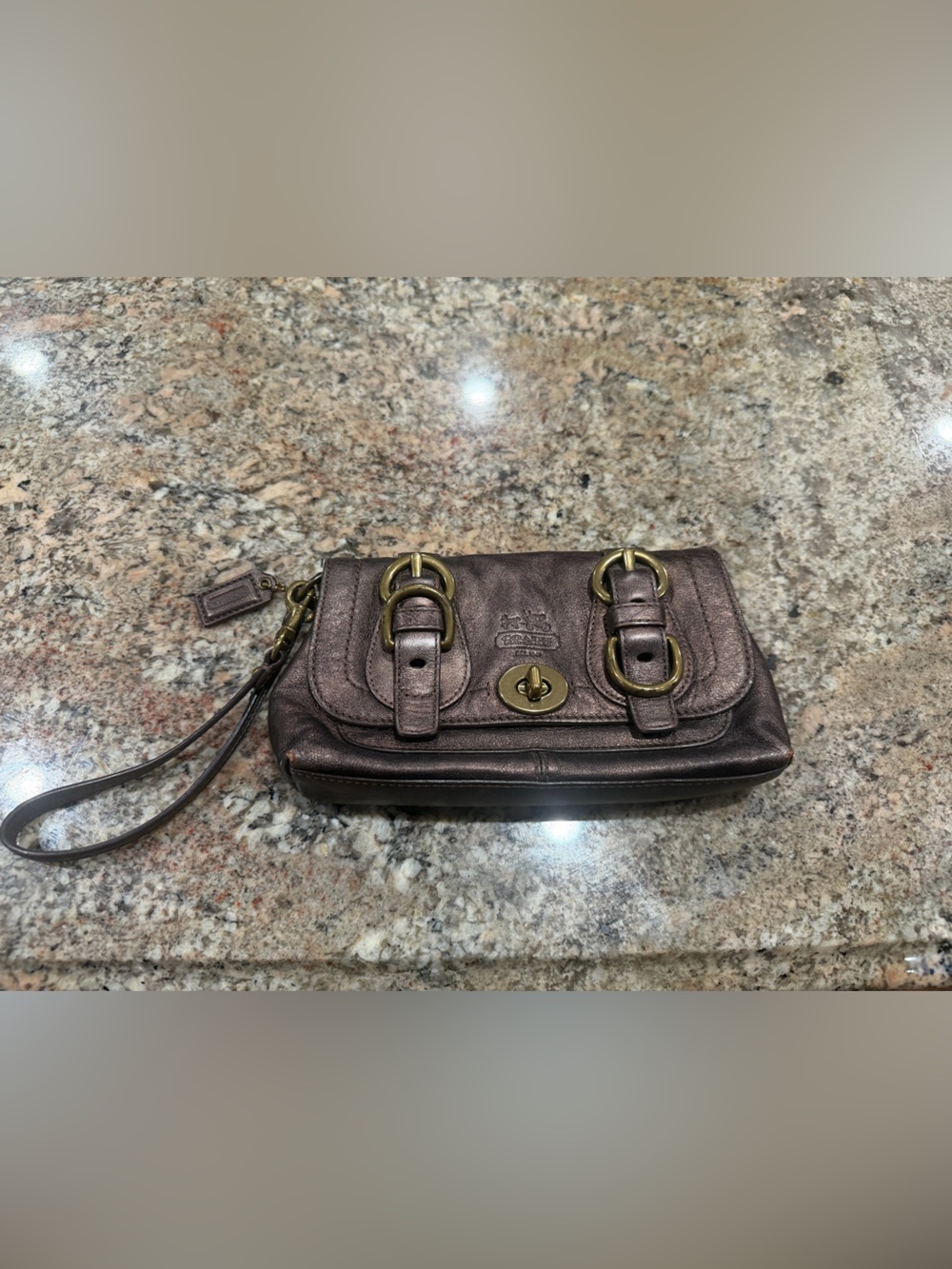 Coach Bronze Vintage Garcia Y2K Legacy Clutch 2008 65th Anniversary HTF 🔥